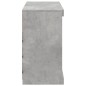 vidaXL Sideboard mit LED-Leuchten Betongrau 81x37x67 cm vidaXL Sideboard mit LED-Leuchten Betongrau 81x37x67 cm