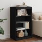 vidaXL Sideboard mit LED-Leuchten Schwarz 60,5x37x100 cm vidaXL Sideboard mit LED-Leuchten Schwarz 60,5x37x100 cm