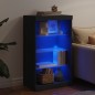 vidaXL Sideboard mit LED-Leuchten Schwarz 60,5x37x100 cm vidaXL Sideboard mit LED-Leuchten Schwarz 60,5x37x100 cm