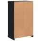 vidaXL Sideboard mit LED-Leuchten Schwarz 60,5x37x100 cm vidaXL Sideboard mit LED-Leuchten Schwarz 60,5x37x100 cm