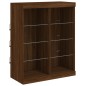vidaXL Sideboard mit LED-Leuchten Braun Eichen-Optik 81x37x100 cm vidaXL Sideboard mit LED-Leuchten Braun Eichen-Optik 81x37x100 cm