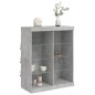 vidaXL Sideboard mit LED-Leuchten Betongrau 81x37x100 cm vidaXL Sideboard mit LED-Leuchten Betongrau 81x37x100 cm