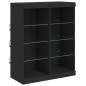 vidaXL Sideboard mit LED-Leuchten Schwarz 81x37x100 cm vidaXL Sideboard mit LED-Leuchten Schwarz 81x37x100 cm