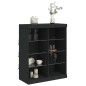 vidaXL Sideboard mit LED-Leuchten Schwarz 81x37x100 cm vidaXL Sideboard mit LED-Leuchten Schwarz 81x37x100 cm
