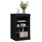 vidaXL Sideboard mit LED-Leuchten Schwarz 41x37x67 cm vidaXL Sideboard mit LED-Leuchten Schwarz 41x37x67 cm