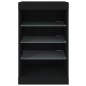 vidaXL Sideboard mit LED-Leuchten Schwarz 41x37x67 cm vidaXL Sideboard mit LED-Leuchten Schwarz 41x37x67 cm
