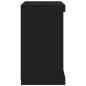 vidaXL Sideboard mit LED-Leuchten Schwarz 41x37x67 cm vidaXL Sideboard mit LED-Leuchten Schwarz 41x37x67 cm