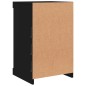 vidaXL Sideboard mit LED-Leuchten Schwarz 41x37x67 cm vidaXL Sideboard mit LED-Leuchten Schwarz 41x37x67 cm