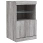 vidaXL Sideboard mit LED-Leuchten Grau Sonoma 41x37x67 cm vidaXL Sideboard mit LED-Leuchten Grau Sonoma 41x37x67 cm