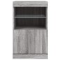 vidaXL Sideboard mit LED-Leuchten Grau Sonoma 41x37x67 cm vidaXL Sideboard mit LED-Leuchten Grau Sonoma 41x37x67 cm