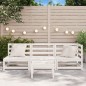 vidaXL Gartensofa 3-Sitzer Weiß Massivholz Kiefer vidaXL Gartensofa 3-Sitzer Weiß Massivholz Kiefer