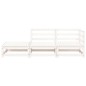 vidaXL Gartensofa mit Hocker 2-Sitzer Weiß Massivholz Kiefer vidaXL Gartensofa mit Hocker 2-Sitzer Weiß Massivholz Kiefer
