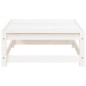 vidaXL Gartensofa mit Hocker 2-Sitzer Weiß Massivholz Kiefer vidaXL Gartensofa mit Hocker 2-Sitzer Weiß Massivholz Kiefer