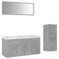 vidaXL Badmöbel-Set Betongrau Holzwerkstoff vidaXL Badmöbel-Set Betongrau Holzwerkstoff