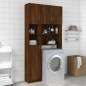 vidaXL Badezimmerschrank Braun Eiche 32x25,5x190 cm Holzwerkstoff vidaXL Badezimmerschrank Braun Eiche 32x25,5x190 cm Holzwerkstoff