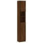vidaXL Badezimmerschrank Braun Eiche 32x25,5x190 cm Holzwerkstoff vidaXL Badezimmerschrank Braun Eiche 32x25,5x190 cm Holzwerkstoff