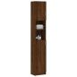 vidaXL Badezimmerschrank Braun Eiche 32x25,5x190 cm Holzwerkstoff vidaXL Badezimmerschrank Braun Eiche 32x25,5x190 cm Holzwerkstoff