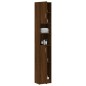 vidaXL Badezimmerschrank Braun Eiche 32x25,5x190 cm Holzwerkstoff vidaXL Badezimmerschrank Braun Eiche 32x25,5x190 cm Holzwerkstoff