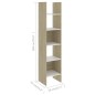 vidaXL Bücherregal Weiß Sonoma-Eiche 40x35x180 cm Holzwerkstoff vidaXL Bücherregal Weiß Sonoma-Eiche 40x35x180 cm Holzwerkstoff
