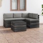 vidaXL 5-tlg. Garten-Sofagarnitur aus Paletten mit Kissen Kiefernholz vidaXL 5-tlg. Garten-Sofagarnitur aus Paletten mit Kissen Kiefernholz