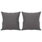 vidaXL 2-Sitzer-Sofa mit Zierkissen Grau 120 cm Kunstleder vidaXL 2-Sitzer-Sofa mit Zierkissen Grau 120 cm Kunstleder