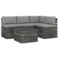 vidaXL 5-tlg. Garten-Sofagarnitur aus Paletten mit Kissen Kiefernholz vidaXL 5-tlg. Garten-Sofagarnitur aus Paletten mit Kissen Kiefernholz