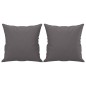 vidaXL 2-Sitzer-Sofa mit Zierkissen Grau 120 cm Kunstleder vidaXL 2-Sitzer-Sofa mit Zierkissen Grau 120 cm Kunstleder
