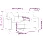 vidaXL 2-Sitzer-Sofa mit Zierkissen Grau 120 cm Kunstleder vidaXL 2-Sitzer-Sofa mit Zierkissen Grau 120 cm Kunstleder