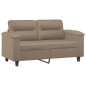 vidaXL 2-Sitzer-Sofa mit Zierkissen Cappuccino-Braun 120 cm Kunstleder vidaXL 2-Sitzer-Sofa mit Zierkissen Cappuccino-Braun 120 cm Kunstleder