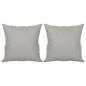 vidaXL 2-Sitzer-Sofa mit Kissen Hellgrau 140 cm Mikrofasergewebe vidaXL 2-Sitzer-Sofa mit Kissen Hellgrau 140 cm Mikrofasergewebe