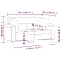 vidaXL 2-Sitzer-Sofa mit Kissen Hellgrau 140 cm Mikrofasergewebe vidaXL 2-Sitzer-Sofa mit Kissen Hellgrau 140 cm Mikrofasergewebe
