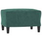 vidaXL 3-Sitzer-Sofa mit Hocker Dunkelgrün 180 cm Samt vidaXL 3-Sitzer-Sofa mit Hocker Dunkelgrün 180 cm Samt