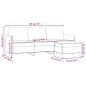 vidaXL 3-Sitzer-Sofa mit Hocker Dunkelgrün 180 cm Samt vidaXL 3-Sitzer-Sofa mit Hocker Dunkelgrün 180 cm Samt