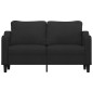 vidaXL 2-Sitzer-Sofa Schwarz 140 cm Stoff vidaXL 2-Sitzer-Sofa Schwarz 140 cm Stoff