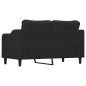vidaXL 2-Sitzer-Sofa Schwarz 140 cm Stoff vidaXL 2-Sitzer-Sofa Schwarz 140 cm Stoff