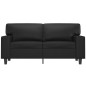vidaXL 2-Sitzer-Sofa Schwarz 120 cm Kunstleder vidaXL 2-Sitzer-Sofa Schwarz 120 cm Kunstleder