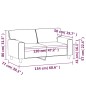 vidaXL 2-Sitzer-Sofa Schwarz 120 cm Kunstleder vidaXL 2-Sitzer-Sofa Schwarz 120 cm Kunstleder