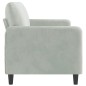 vidaXL 3-Sitzer-Sofa Hellgrau 180 cm Samt vidaXL 3-Sitzer-Sofa Hellgrau 180 cm Samt