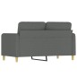 vidaXL 2-Sitzer-Sofa Dunkelgrau 120 cm Stoff vidaXL 2-Sitzer-Sofa Dunkelgrau 120 cm Stoff