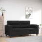 vidaXL 2-Sitzer-Sofa Schwarz 140 cm Kunstleder vidaXL 2-Sitzer-Sofa Schwarz 140 cm Kunstleder