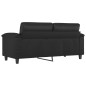 vidaXL 2-Sitzer-Sofa Schwarz 140 cm Kunstleder vidaXL 2-Sitzer-Sofa Schwarz 140 cm Kunstleder