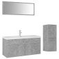 vidaXL Badmöbel-Set Betongrau Holzwerkstoff vidaXL Badmöbel-Set Betongrau Holzwerkstoff