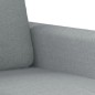vidaXL 3-tlg. Sofagarnitur mit Kissen Hellgrau Stoff vidaXL 3-tlg. Sofagarnitur mit Kissen Hellgrau Stoff