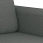 vidaXL 2-tlg. Sofagarnitur mit Kissen Dunkelgrau Stoff vidaXL 2-tlg. Sofagarnitur mit Kissen Dunkelgrau Stoff