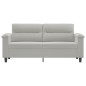 vidaXL 2-Sitzer-Sofa Hellgrau 140 cm Mikrofasergewebe vidaXL 2-Sitzer-Sofa Hellgrau 140 cm Mikrofasergewebe
