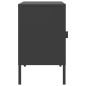 vidaXL Nachttische 2 Stk. Schwarz 50x35x60 cm Glas und Stahl vidaXL Nachttische 2 Stk. Schwarz 50x35x60 cm Glas und Stahl