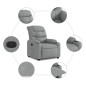 vidaXL Relaxsessel Hellgrau Stoff vidaXL Relaxsessel Hellgrau Stoff