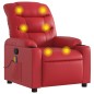 vidaXL Massagesessel Rot Kunstleder vidaXL Massagesessel Rot Kunstleder