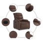 vidaXL Elektrischer Relaxsessel Braun Kunstleder vidaXL Elektrischer Relaxsessel Braun Kunstleder