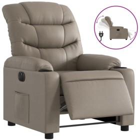 vidaXL Relaxsessel Elektrisch Cappuccino-Braun Kunstleder